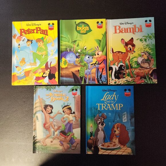 Lot of 9 Disney Wonderful World Reading Story Books 90s 2000s Hardback Like New - Picture 6 of 16